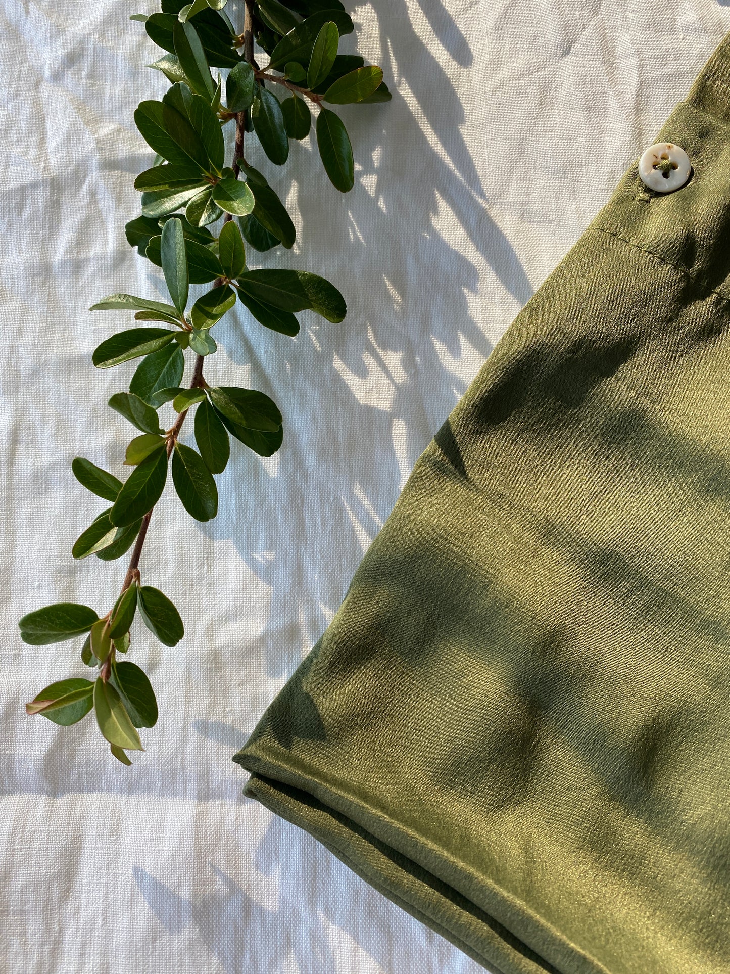 Silk Pillowcase Olive