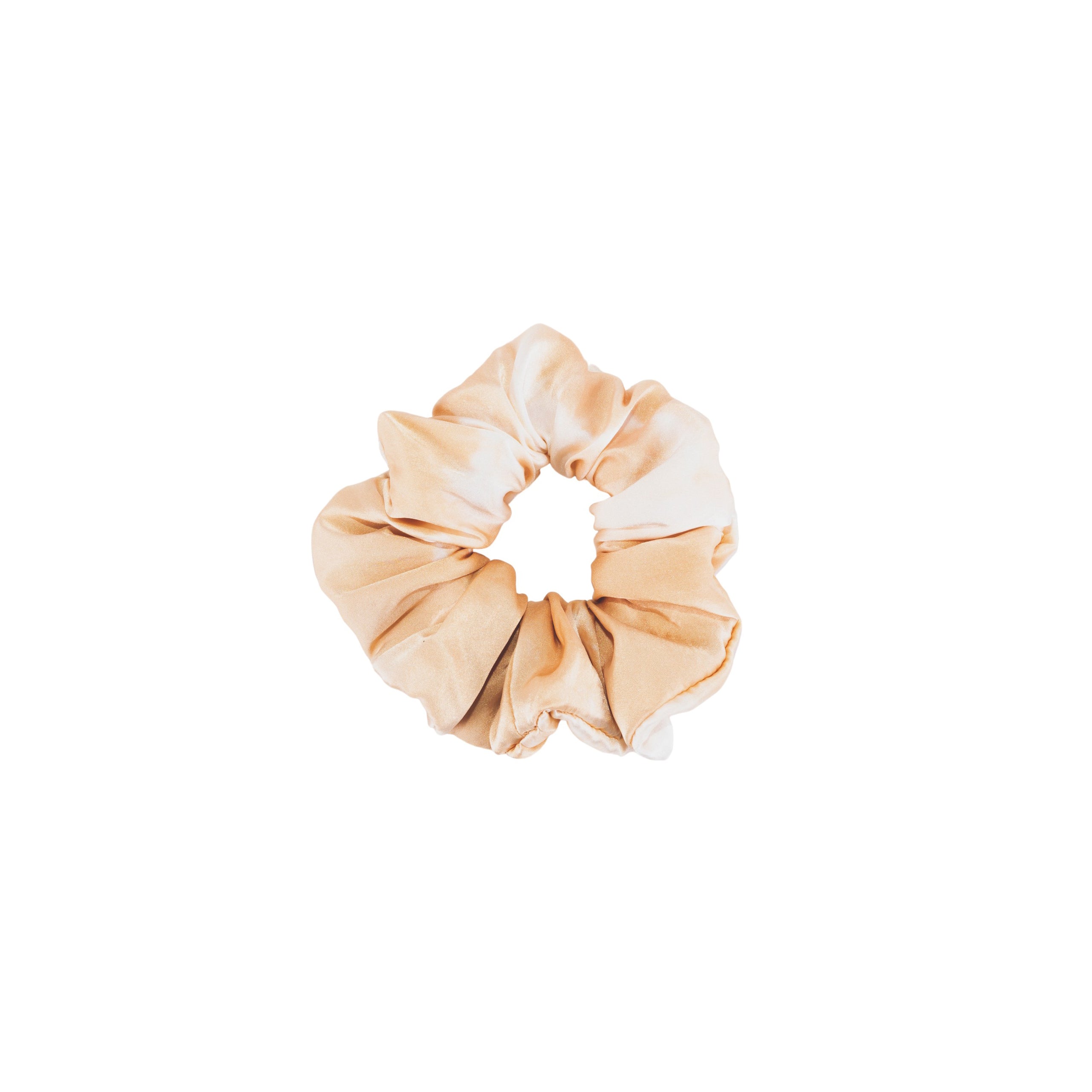 Chouchou en soie pure Tie and Dye Old Rose