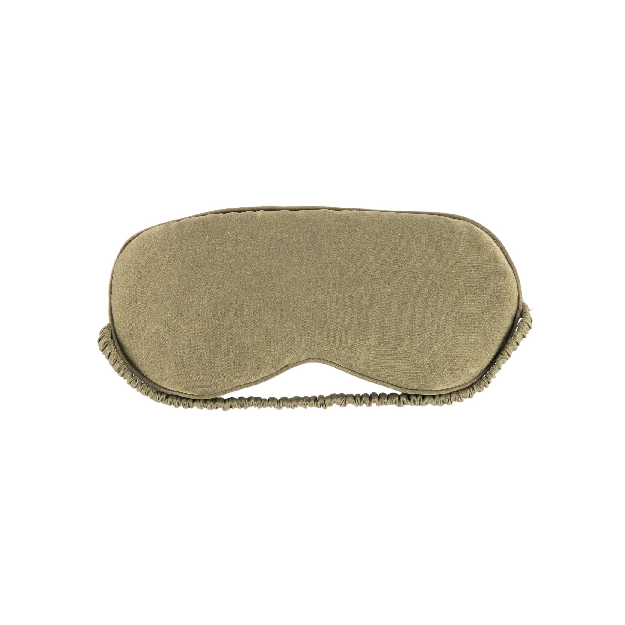 Masque de nuit en soie pure Olive