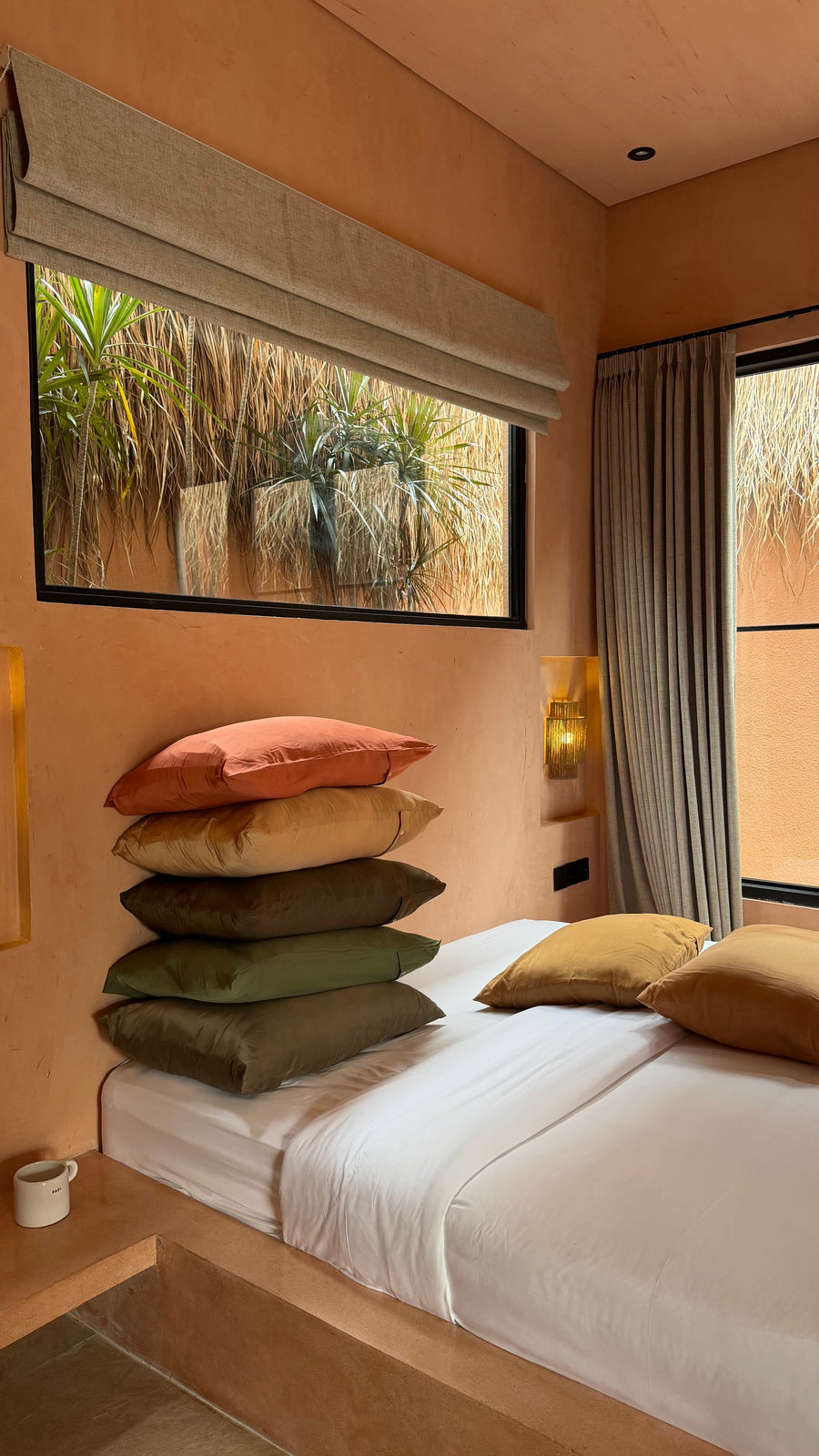 100% Mulberry Silk naturally dyed by hand with plants and minerals in Bali.