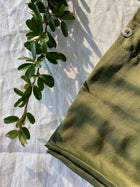 Taie d'oreiller en soie pure Olive