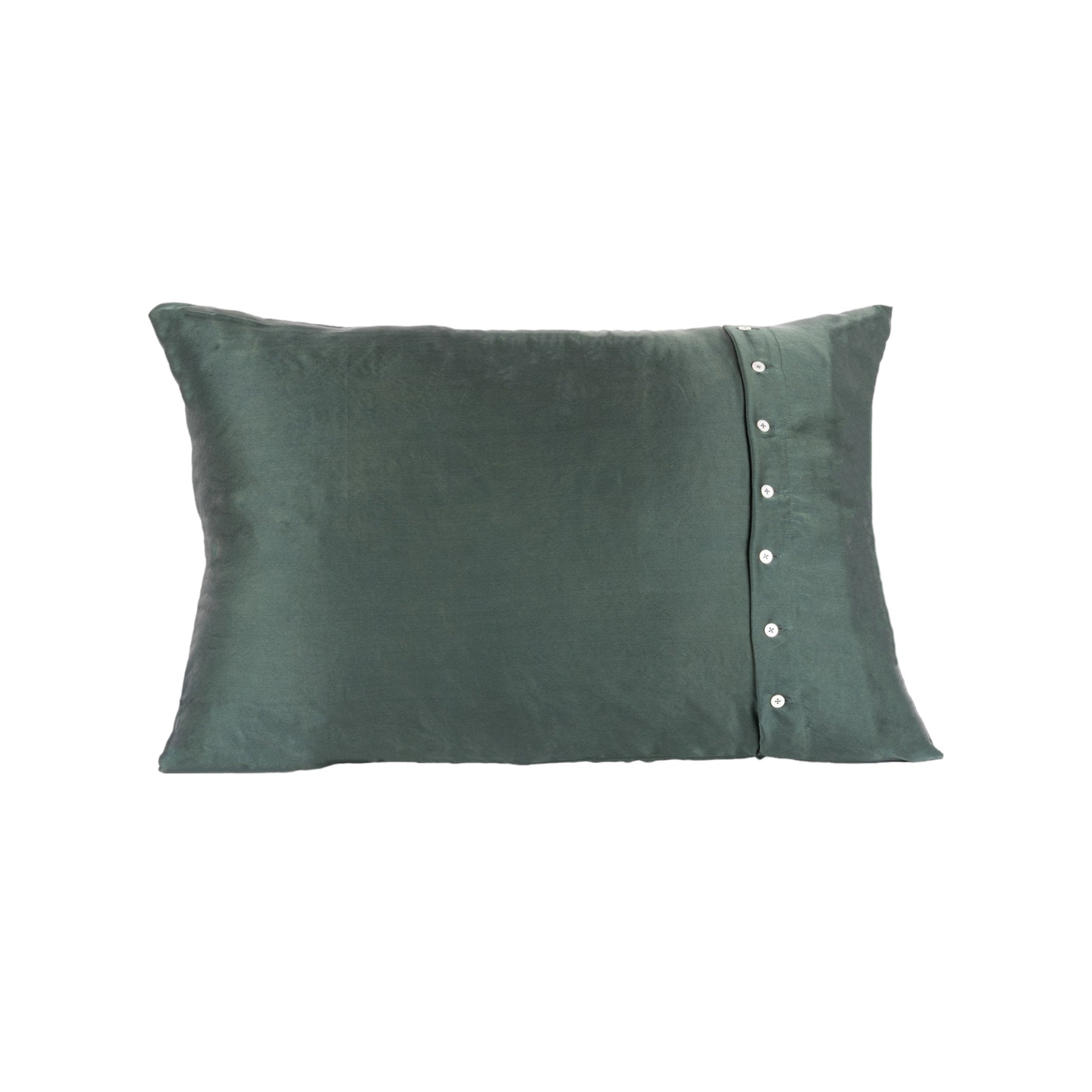 Taie d'oreiller en soie pure Emerald