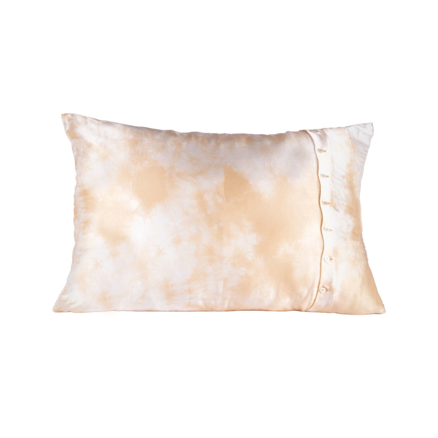 Silk Pillow Case Old Rose Tie & Dye