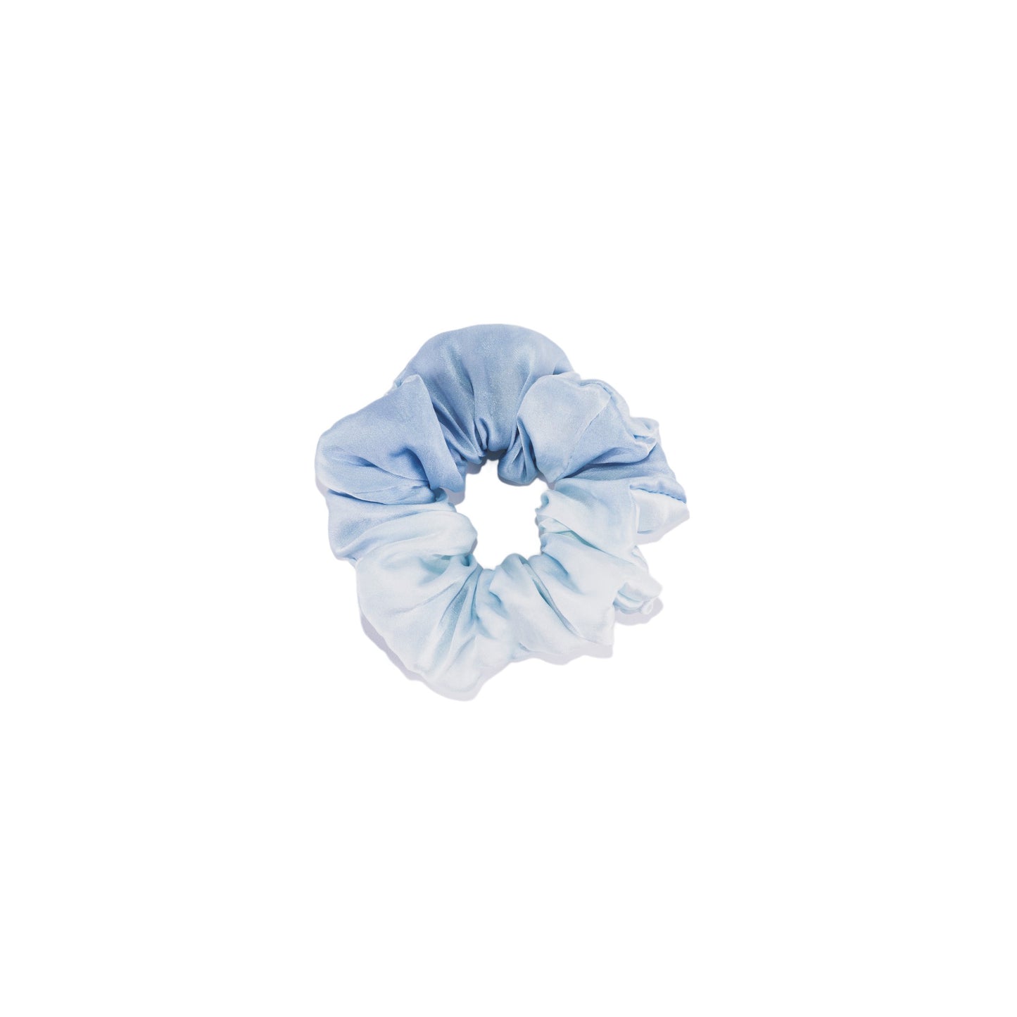 Silk Scrunchie Indigo Tie and Dye