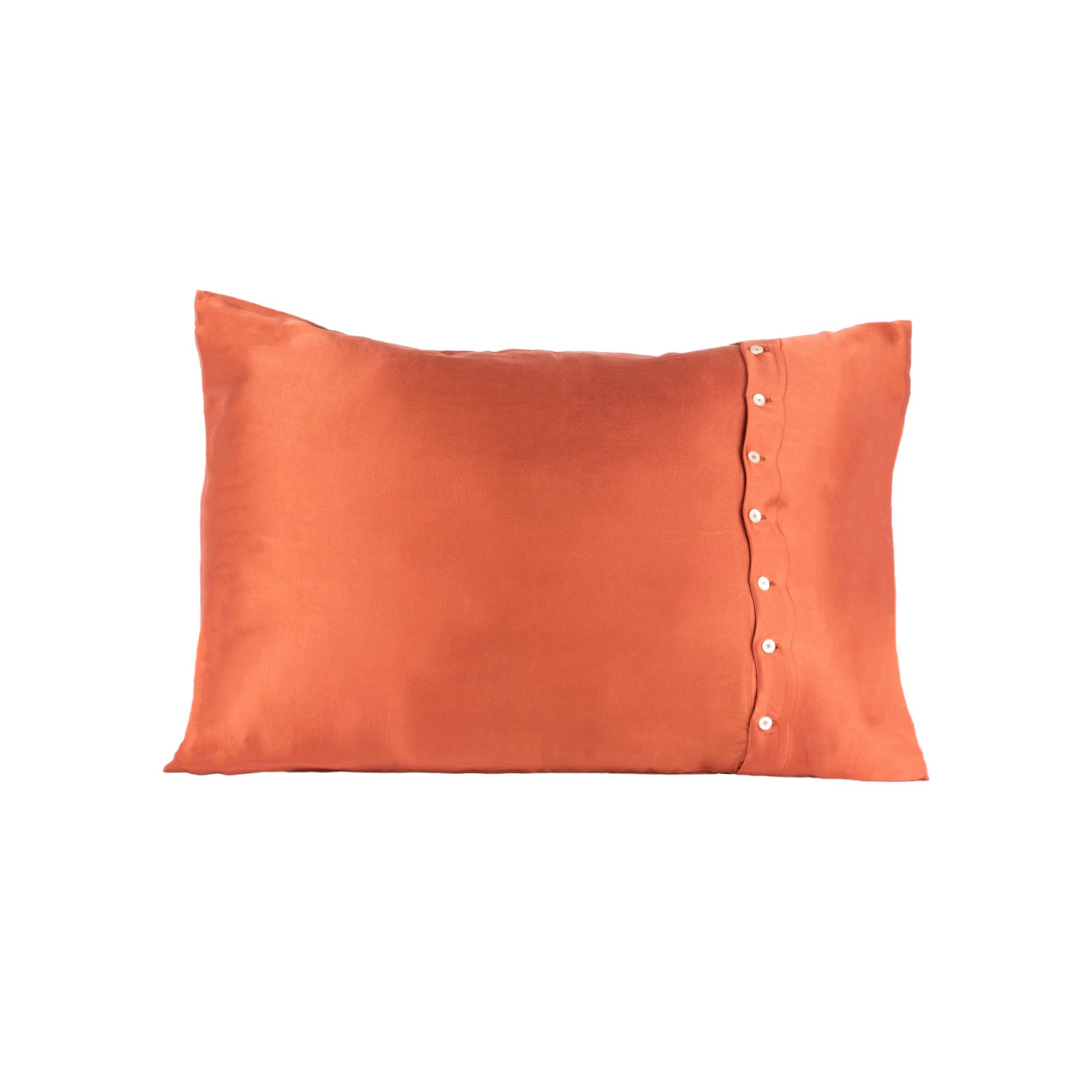 Taie d'oreiller en soie pure Safran