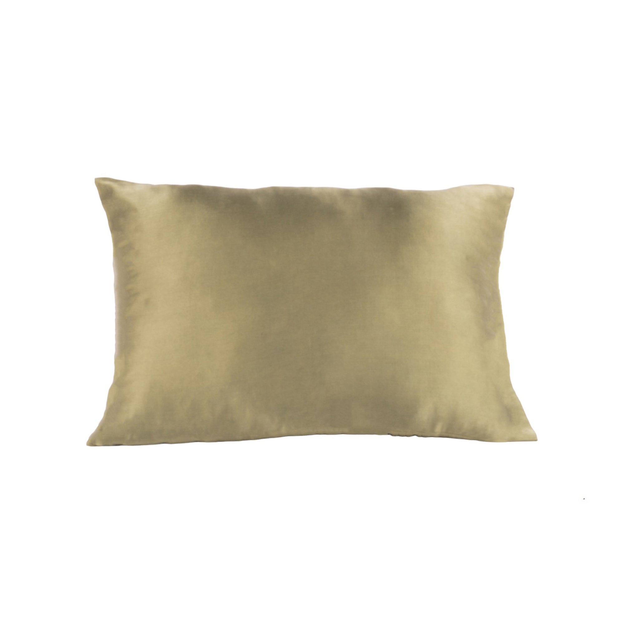 Taie d'oreiller en soie pure Olive