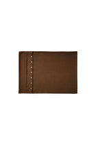 Plant-dyed mulberry silk pillowcase in Chaga Brown color, handmade in Bali