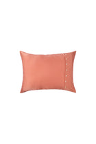 Plant-dyed mulberry silk sleep mask in Saffron color, handmade in Bali