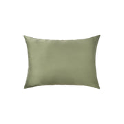 Plant-dyed mulberry silk pillowcase in Bark color, handmade in Bali