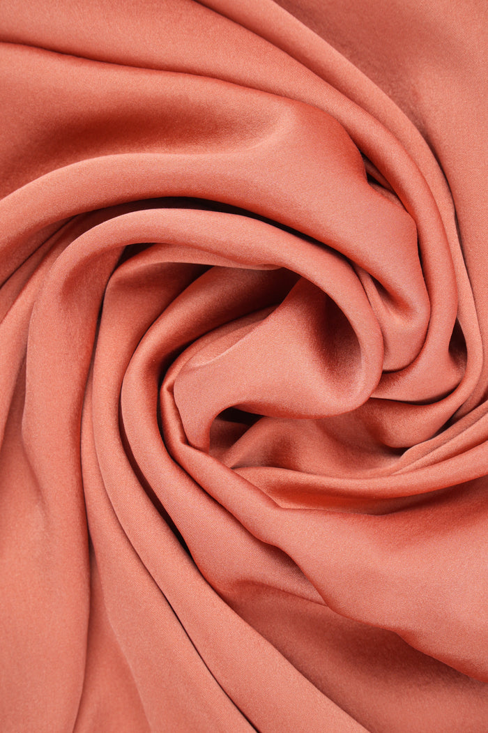 Plant-dyed mulberry silk pillow case in Saffron color, handmade in Bali