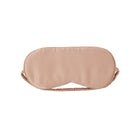 Plant-dyed mulberry silk sleep mask in Orchid color, handmade in Bali