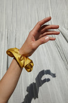 Chouchou en soie pure Gold